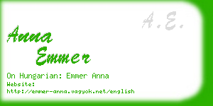 anna emmer business card